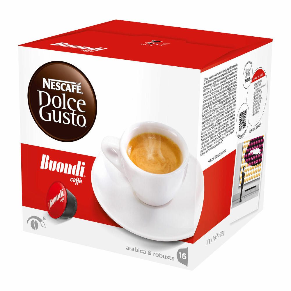 NESCAFÉ® Dolce Gusto® Kaffee Espresso Buondi 3er Set, 3 x
