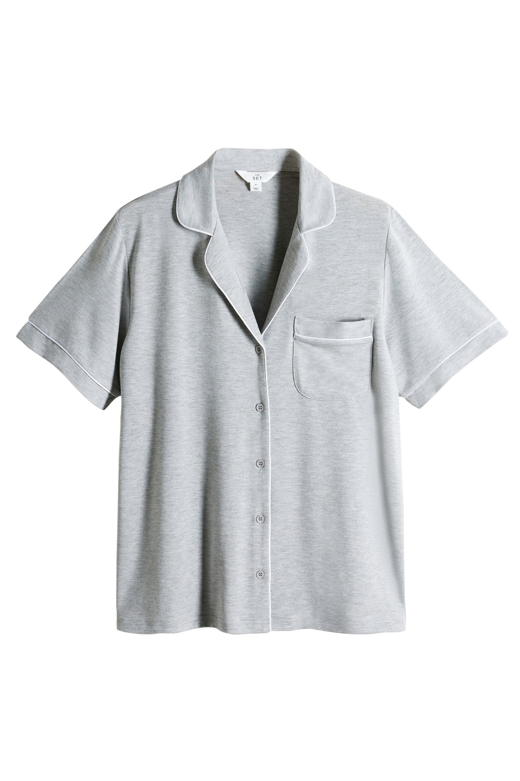 The Set Pyjama The Set geknöpfter Schlafanzug, 2er-Pack (4 tlg)