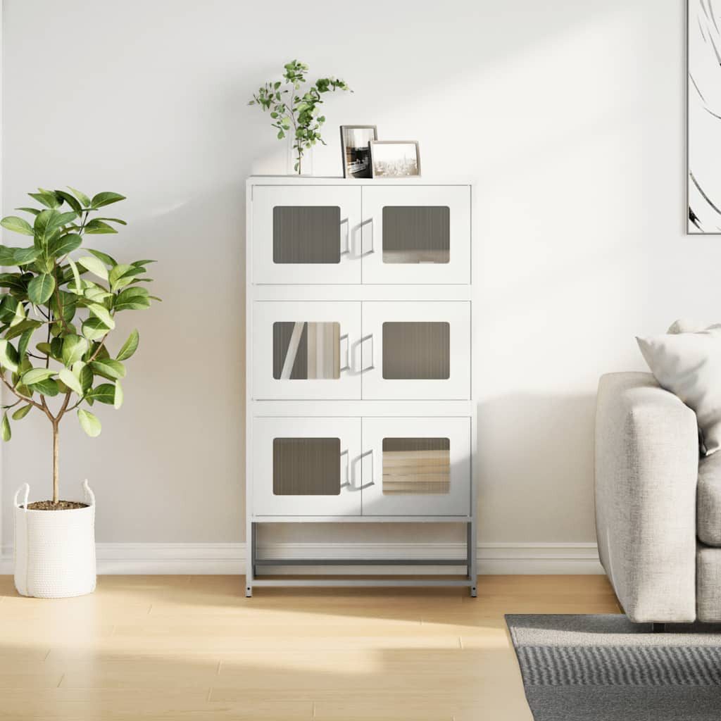 vidaXL Highboard Highboard Weiß 68x39x123 cm günstig online kaufen
