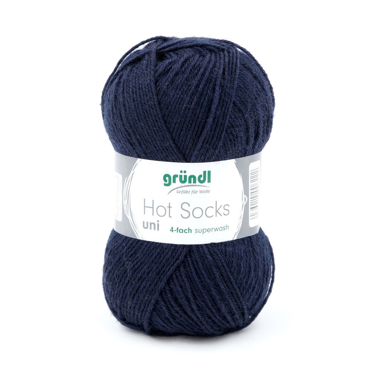 Gründl Gründl Wolle Hot Socks uni 50 g marine Häkelwolle