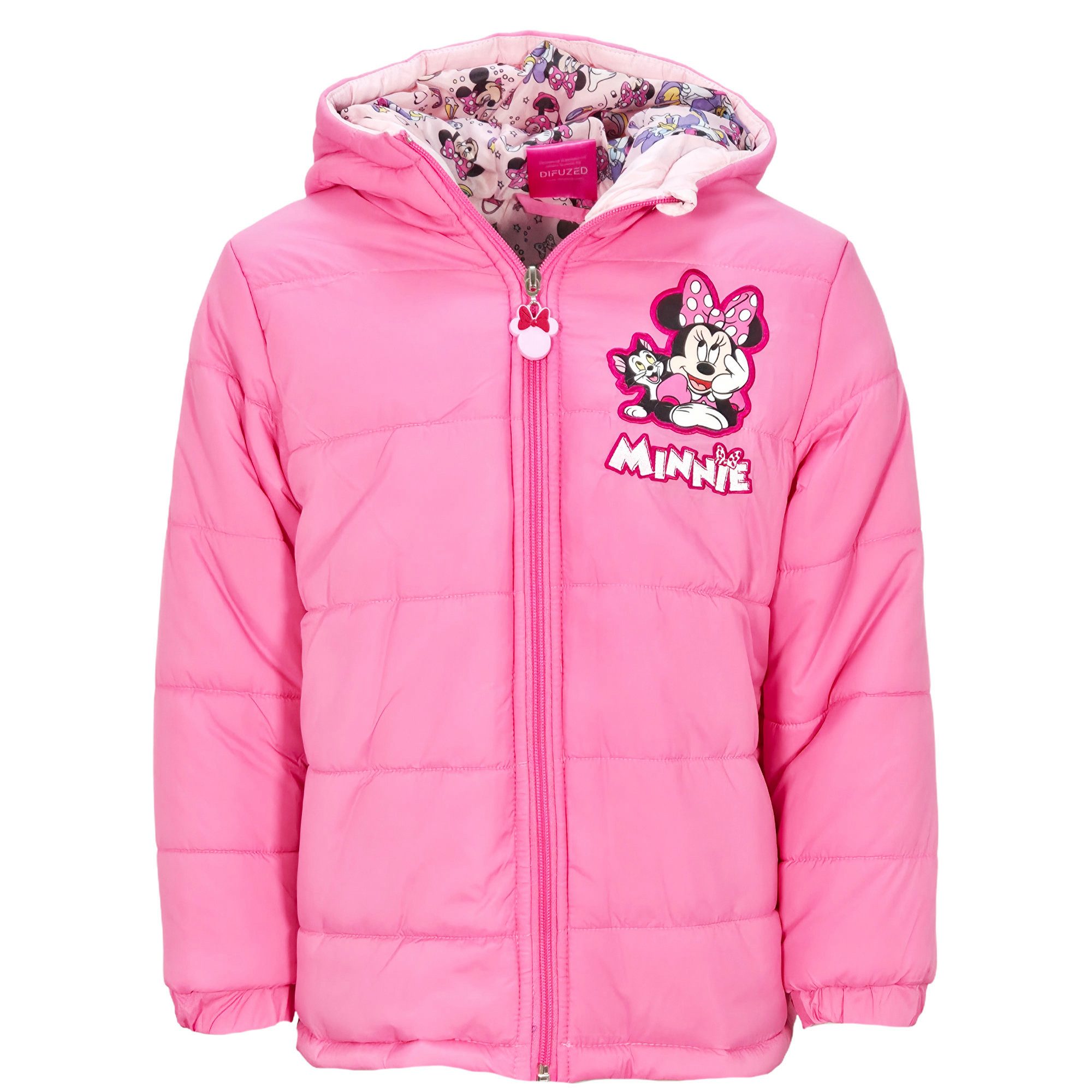 Disney Winterjacke Disney Minnie Maus Kinder Winterjacke Jacke Kapuze Mädchen Gr. 98 bis 128