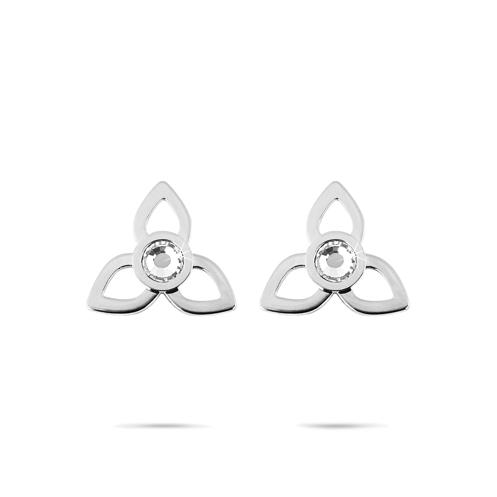 Tamaris Paar Ohrstecker Schmuck Geschenk Edelstahl Ohrringe in Blüten-Optik, mit Zirkonia (synth)