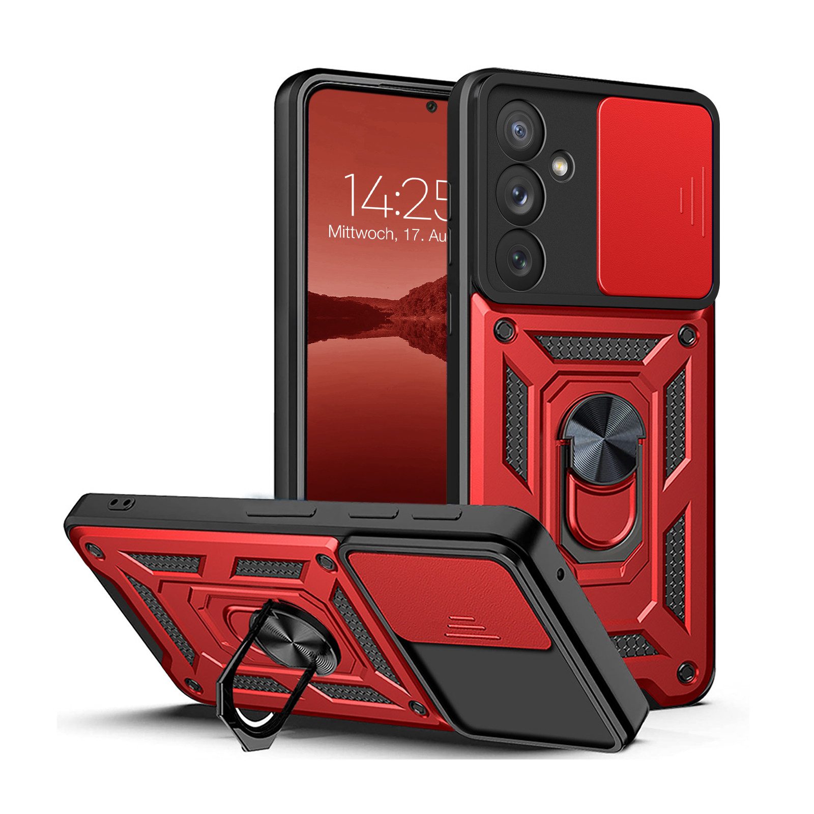 Tec-Expert Handyhülle Outdoor Cover Hülle für Samsung Galaxy A54 5G 6.4 Zoll, 6.4", Premium Hülle mit Kameraschutz aus verstärktem Polycarbonat