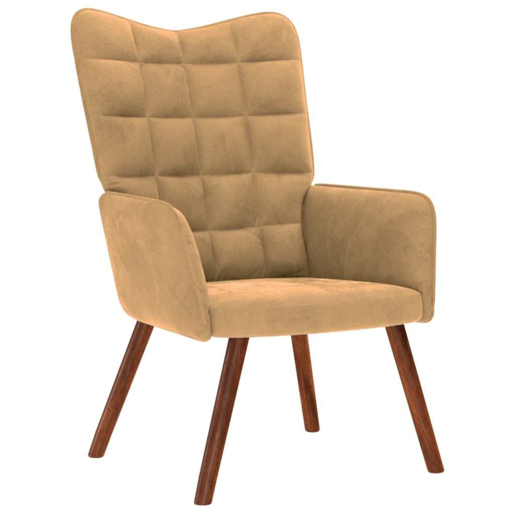 vidaXL Relaxsessel, Relaxsessel Braun Samt