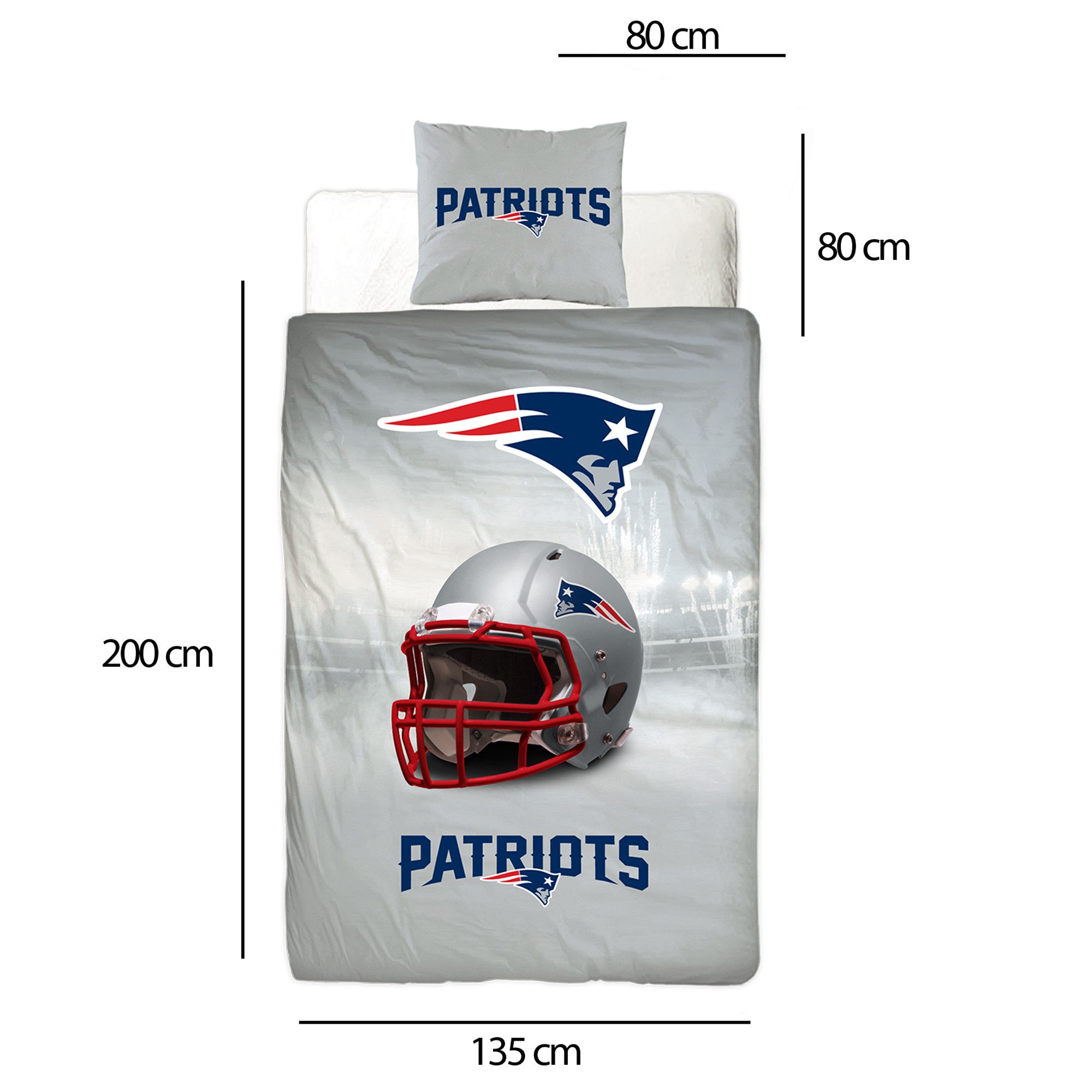 BERONAGE Wendebettwäsche NFL American Football Bettwäsche New England Patri günstig online kaufen