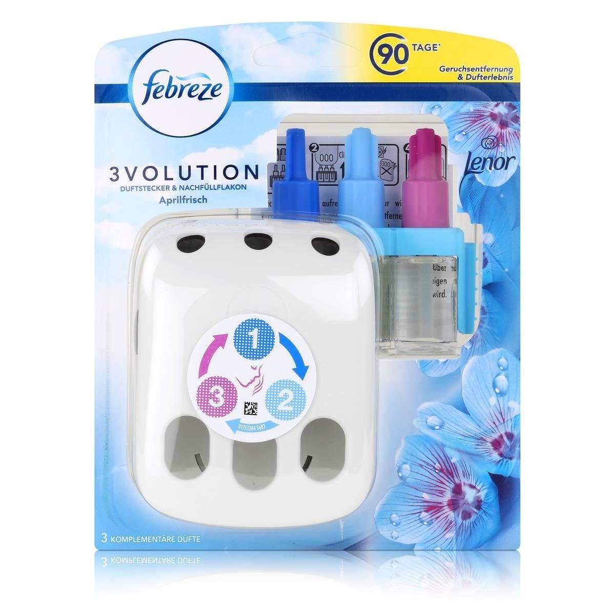 Febreze 3Volution Aprilfrisch Duftstecker Nachfüller 20ml, 3