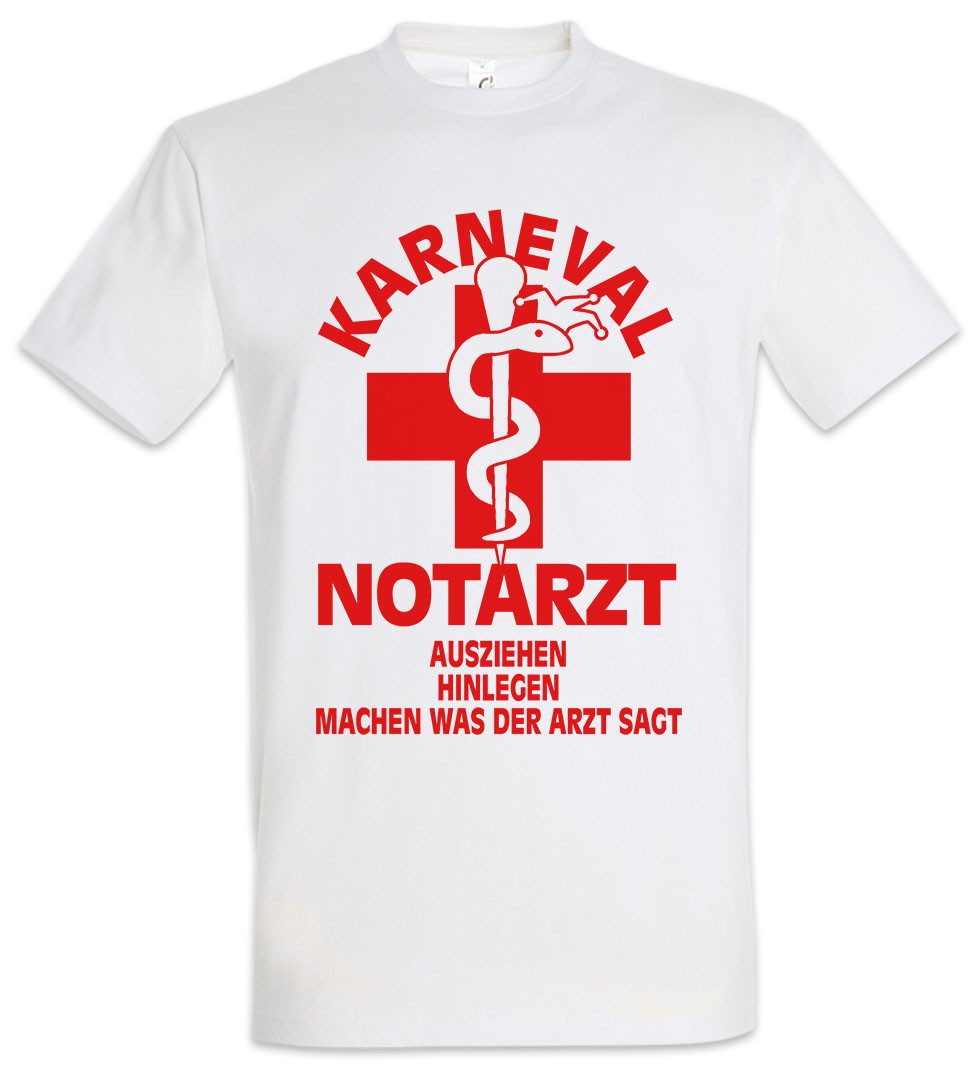 Urban Backwoods Print-Shirt Karneval Notarzt Herren T-Shirt Arzt Kostüm Fasching Karneval (1-tlg) Verkleidung Fastnacht Fassenacht Krankenhaus Krankenschwester