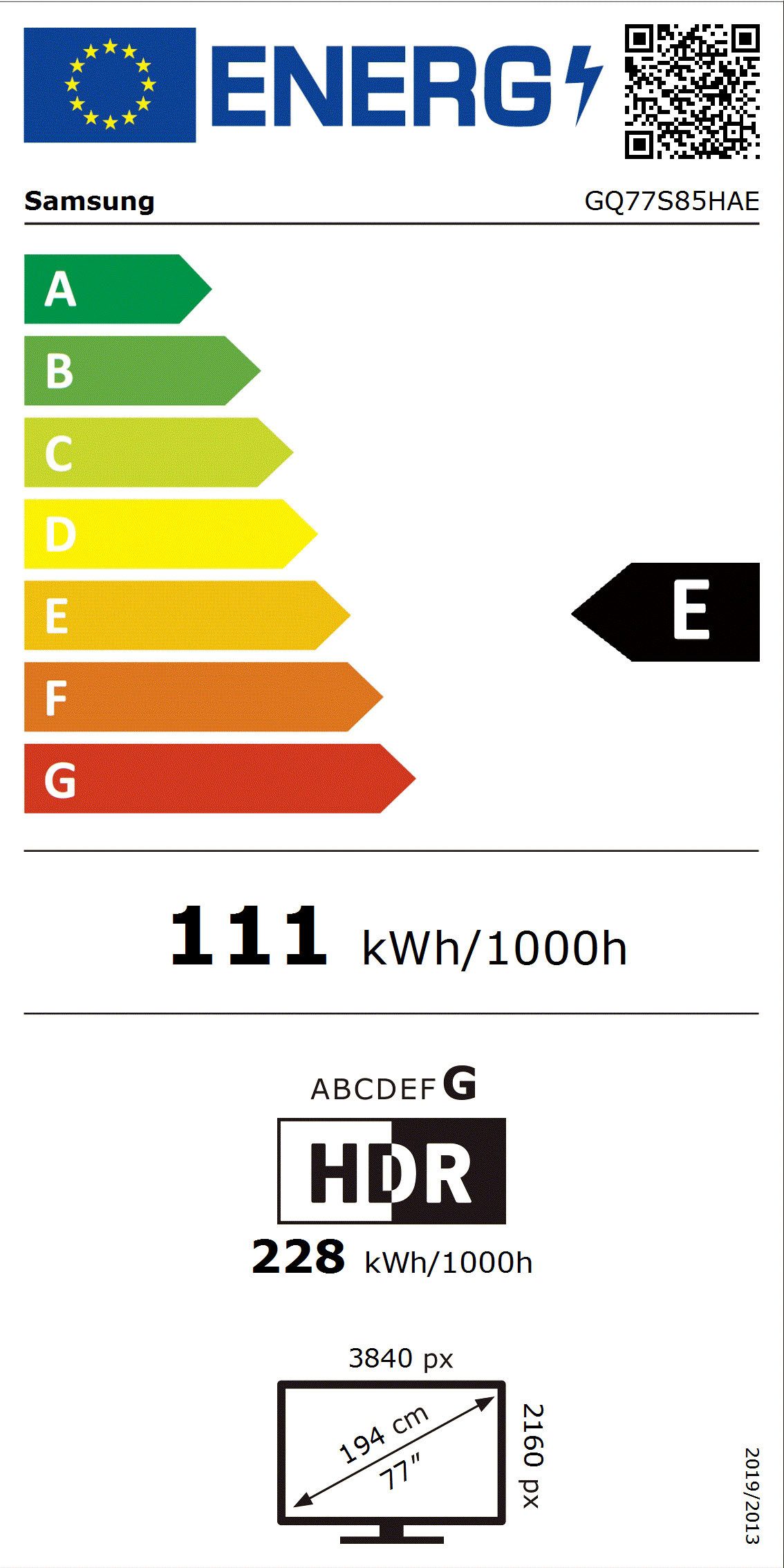 Energieeffizienzklasse: 