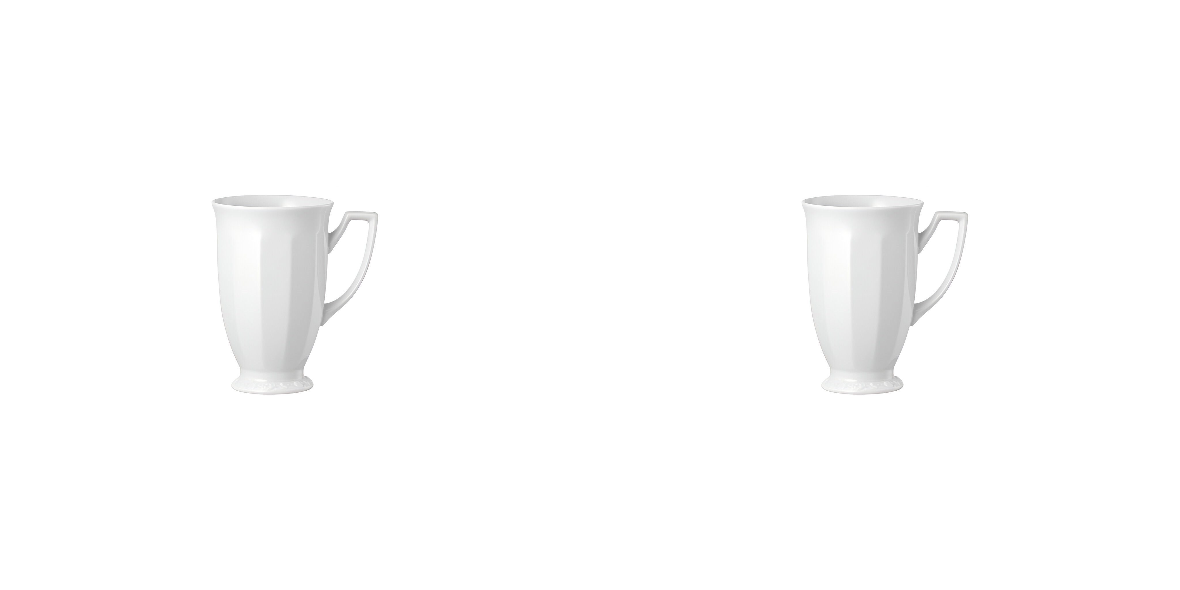 Rosenthal Кружки Schokobecher - Rosenthal Maria Weiss, Porzellan, Lebensmittelkontaktsicher + Mikrowellengeeignet + Spülmaschinenfest