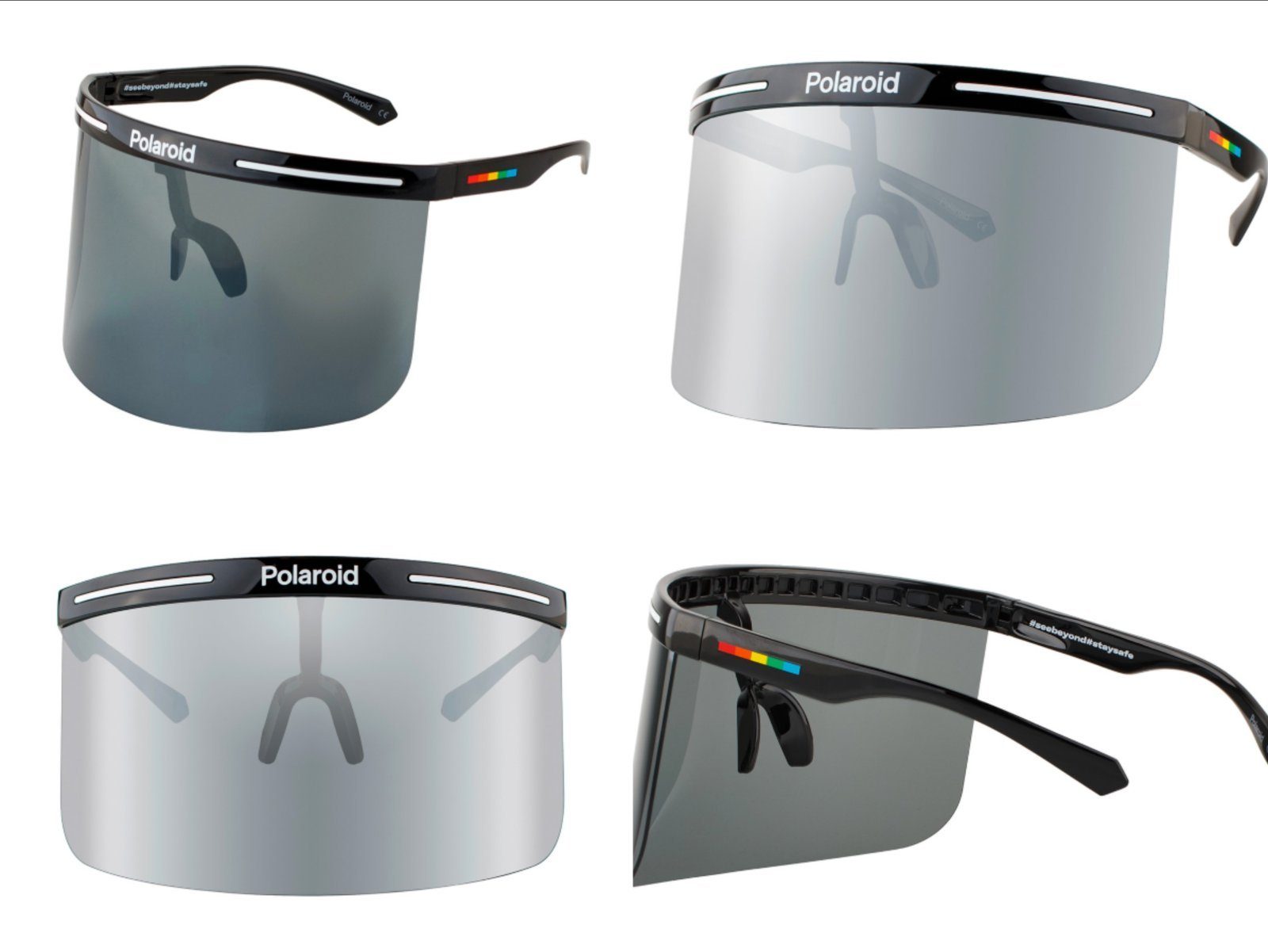 Polaroid Sonnenbrille Polaroid PLD7038S Full Rim Unisex Face Shield Visor Mask Sonnenbrille