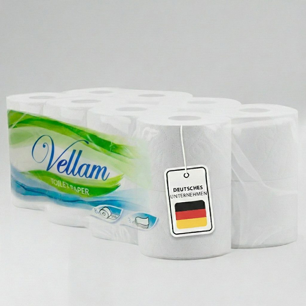 Toilettenpapier Premium Toilettenpapier 3-lagig – Ultraweich & Hautfreundlich