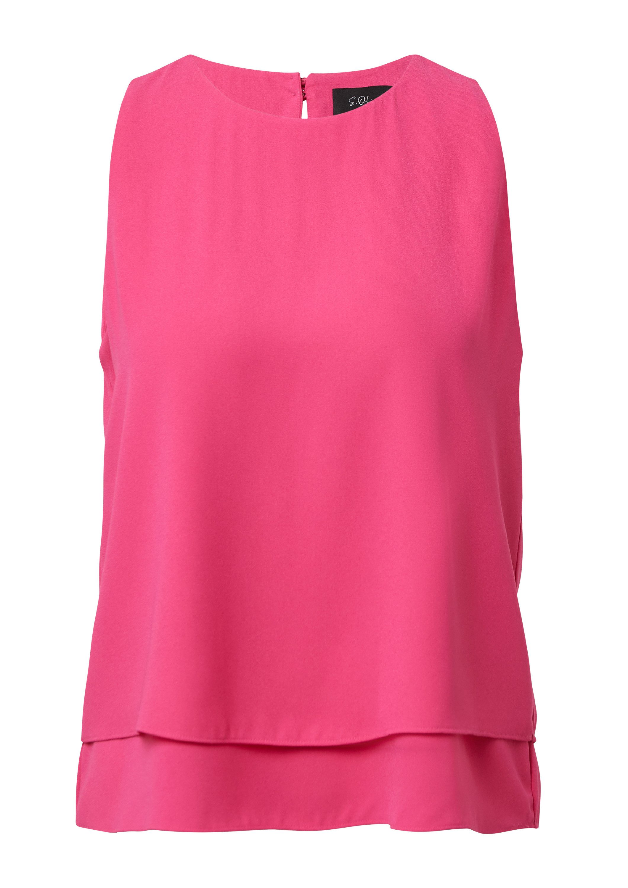 s.Oliver Blusentop Bluse Blusenshirt mit Layering günstig online kaufen