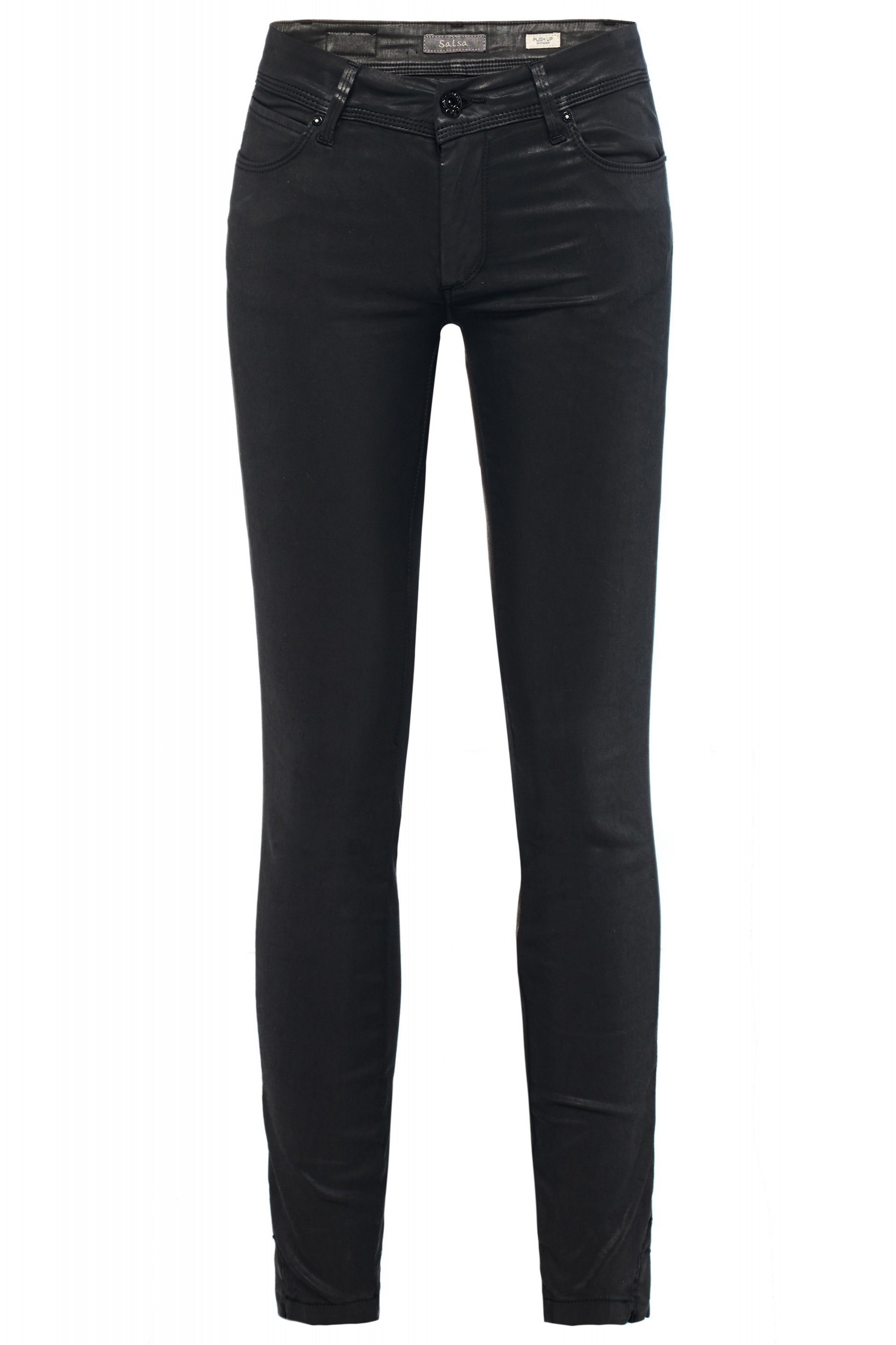 Salsa Stretch-Jeans SALSA JEANS WONDER PUSH UP cropped gecoated Capri 120200.0000