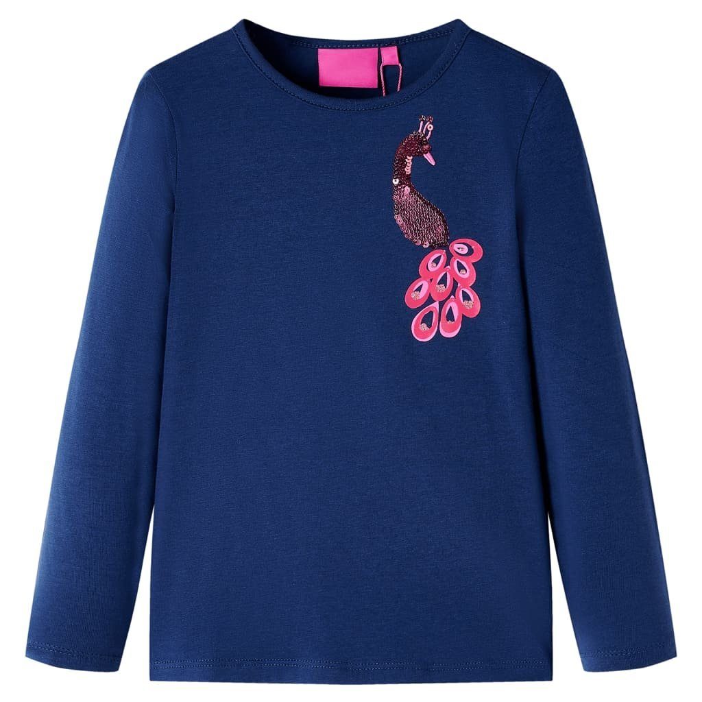 Langarmshirt Kinder-Langarmshirt Marineblau 128