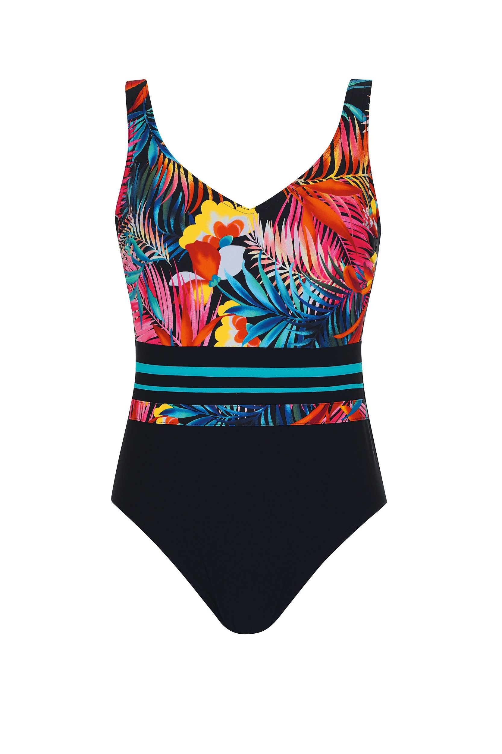 Sunflair Badeanzug Badeanzug SCHWARZ/MULTICOLOR