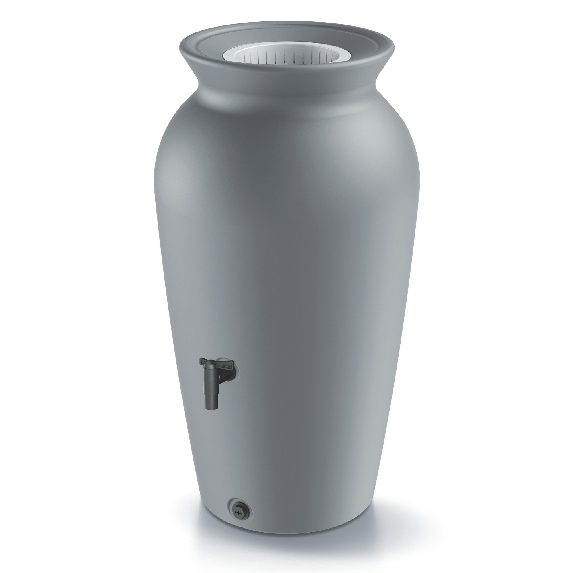 YourCasa Regentonne 120-230 Liter [DropCatcher] mit Filterkorb, 120 l, Frostsicher, Filterkorb, Wasserhahn