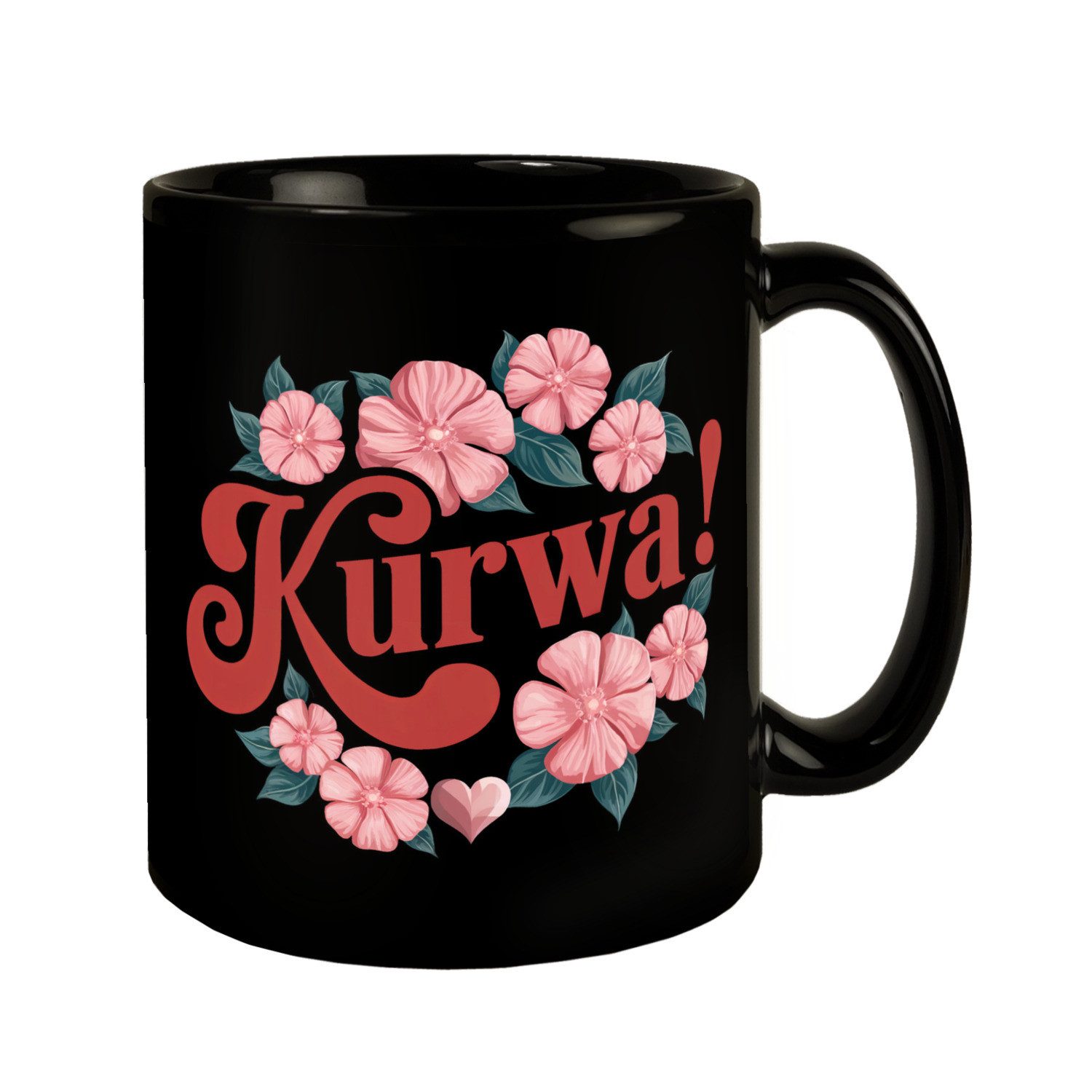 Tasse KURWA Blumensprache Tasse