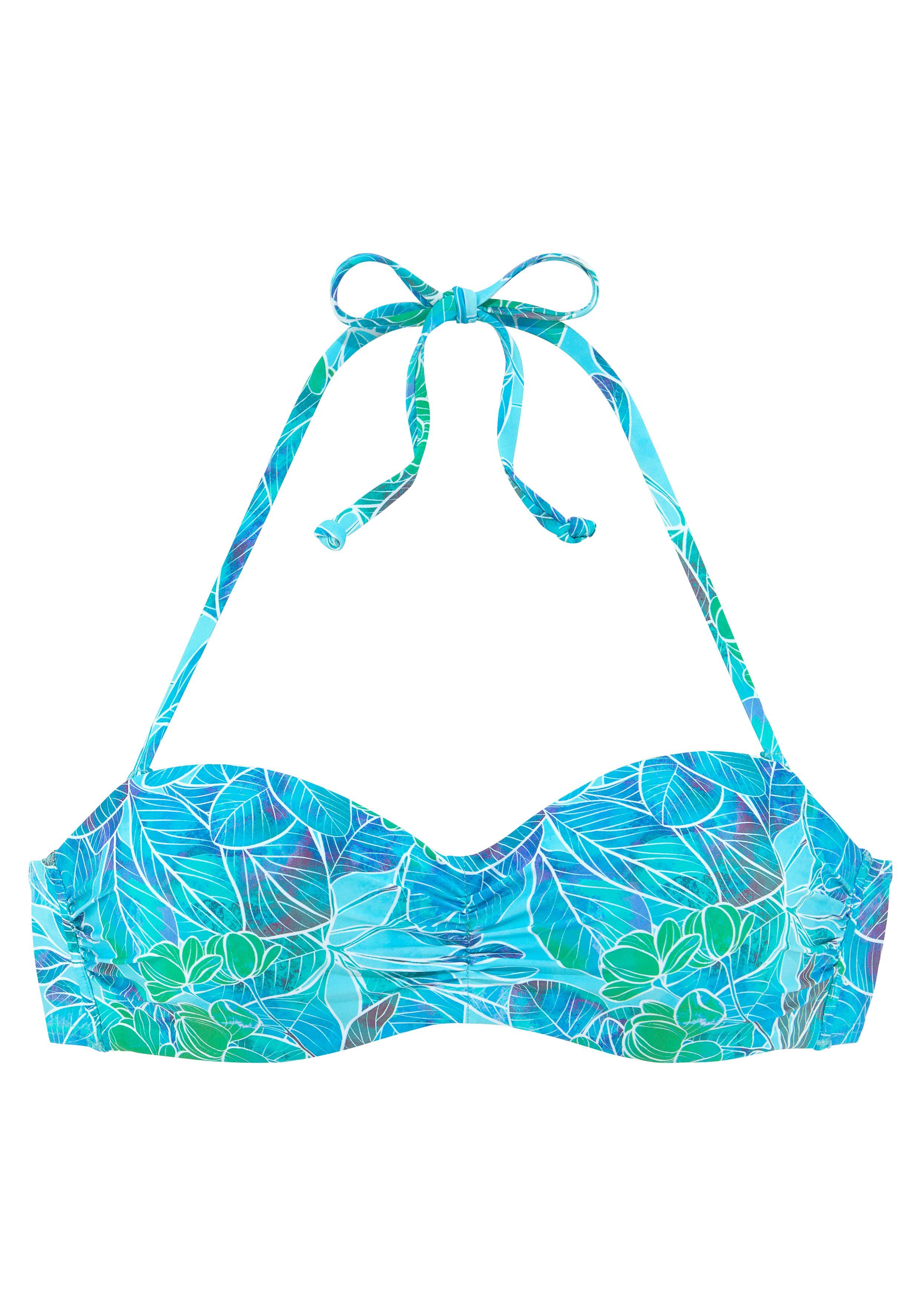 Sunseeker Bügel-Bandeau-Bikini-Top Lapa, mit tropischem Print günstig online kaufen