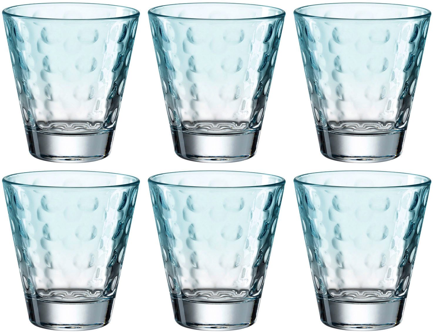 LEONARDO Стекло-Set OPTIC, Glas, 215 ml, 6-teilig