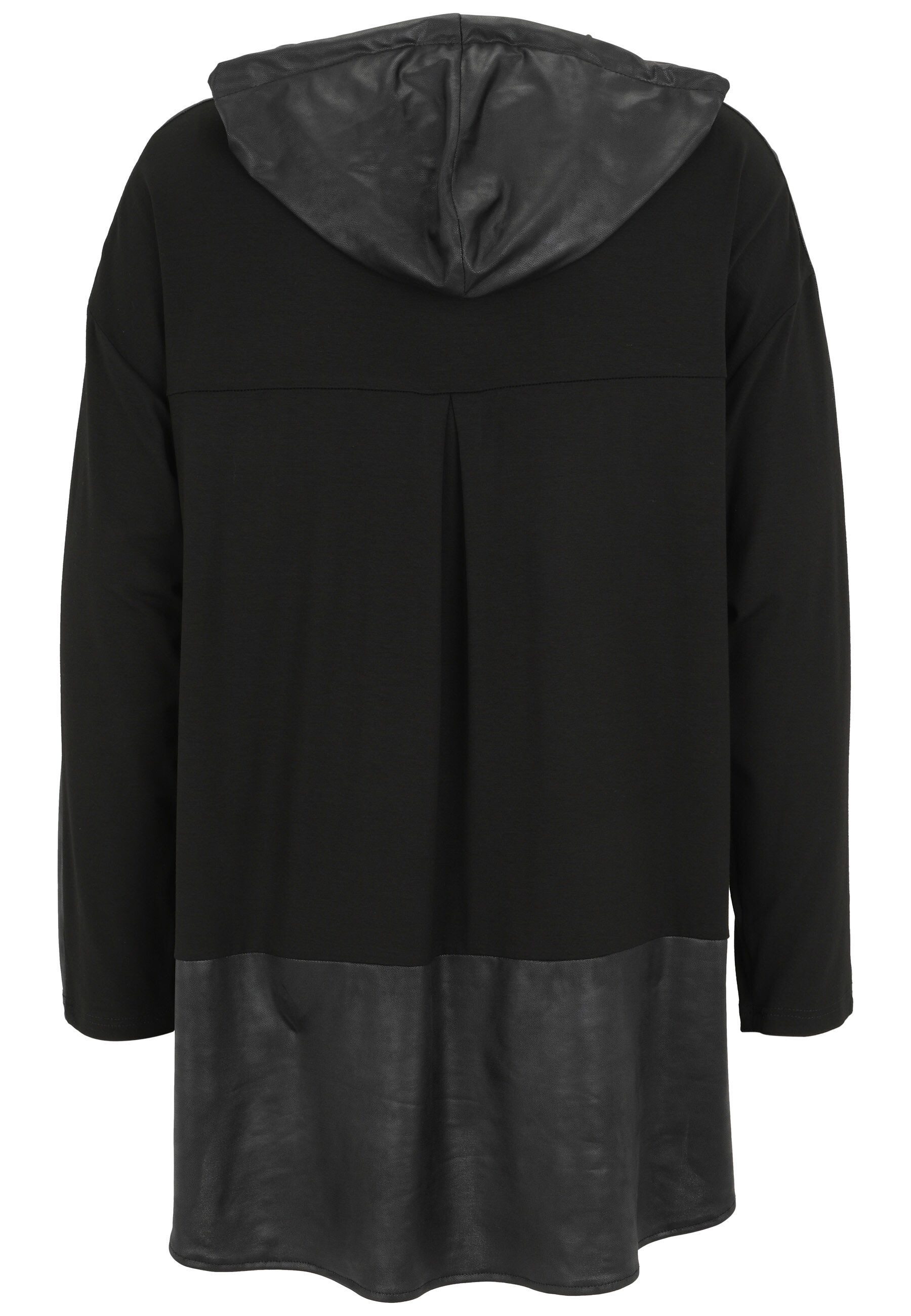 Doris Streich Longshirt (1-tlg) mit Einsätzen aus Lederimitat günstig online kaufen