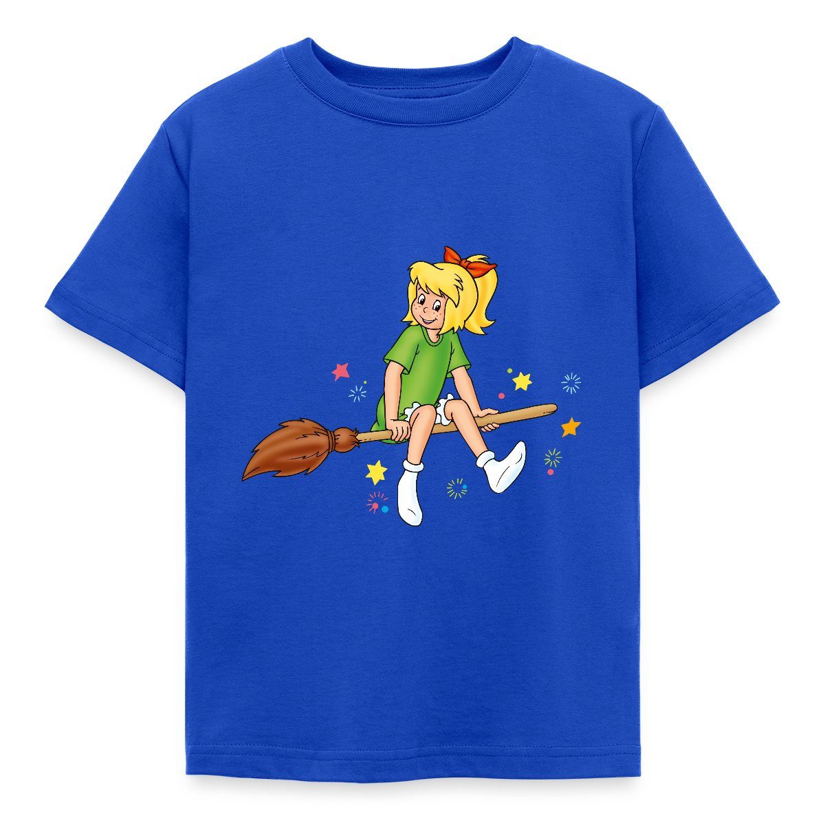 T-Shirt Bibi Blocksberg Sitzt Sicher Auf Besen Kartoffelbrei Kinder T-Shirt