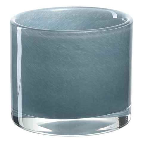 LEONARDO Teelichthalter MILANO Blau 8 cm