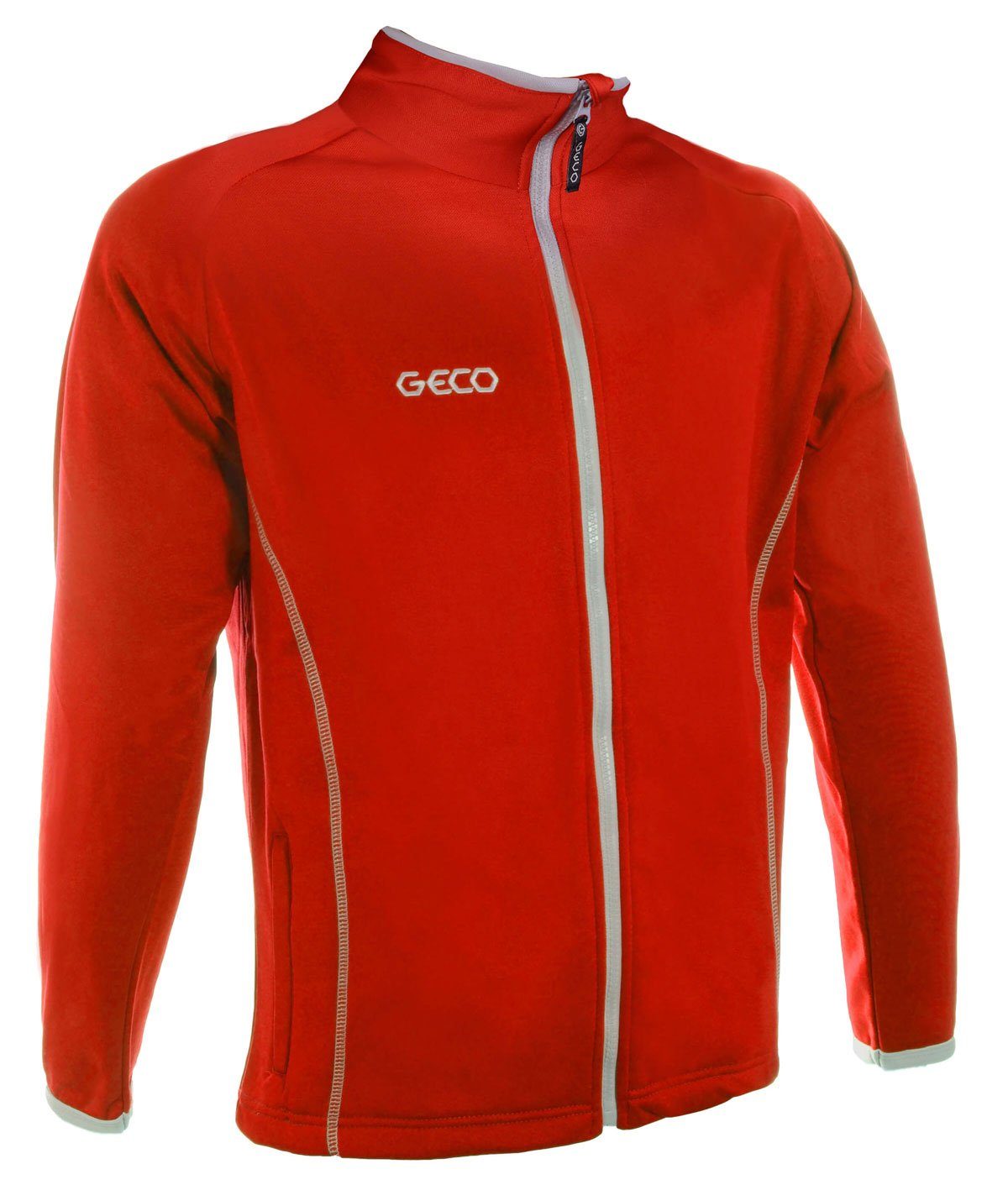 Fußball Präsentationsjacke Geco Geco Sportswear Trainingsjacke rot Taifun Trainingsjacke
