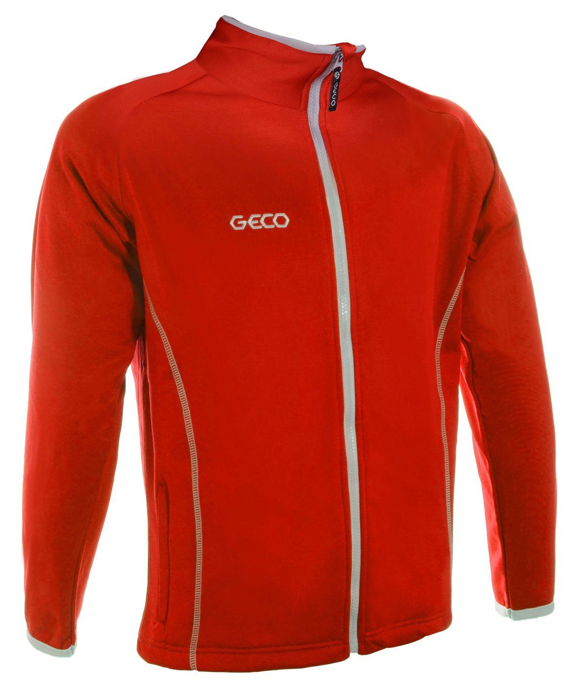 Geco Trainingsjacke Präsentationsjacke Trainingsjacke Taifun rot Sportswear Fußball Geco