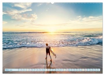 CALVENDO Wandkalender Surfen - so cool (Premium, hochwertiger DIN A2 Wandkalender 2023, Kunstdruck in Hochglanz)