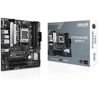 Asus Prime B650M-A CSM Mainboard, AMD AM5 Ryzen 7000, micro-ATX, DDR5, PCIe 5.0, BIOS Flashback