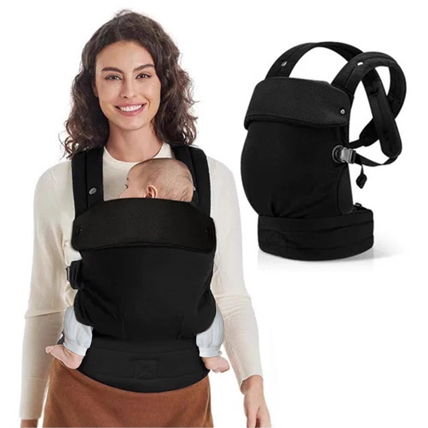 Mutig Bauchtrage Babytrage für Neugeborene Ergonomic Tragetaschen (Babytrage Tragegurt für Neugeborene & Kleinkinder (0–36 Monate), Für 3.6 kg – 14.5 kg Säugling Kleinkind Baby Bauchtrage), für Babys & Kleinkinder