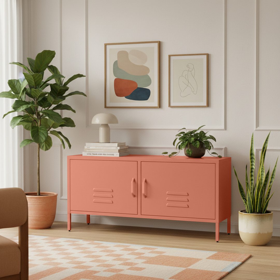 skølm Lowboard Atria aus Metall (Terrakotta), günstig online kaufen