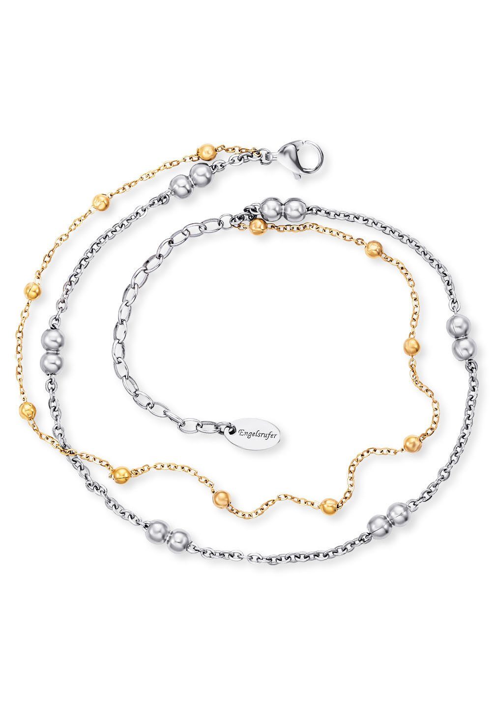 Engelsrufer Fußkette Moonlight Twin Bicolor