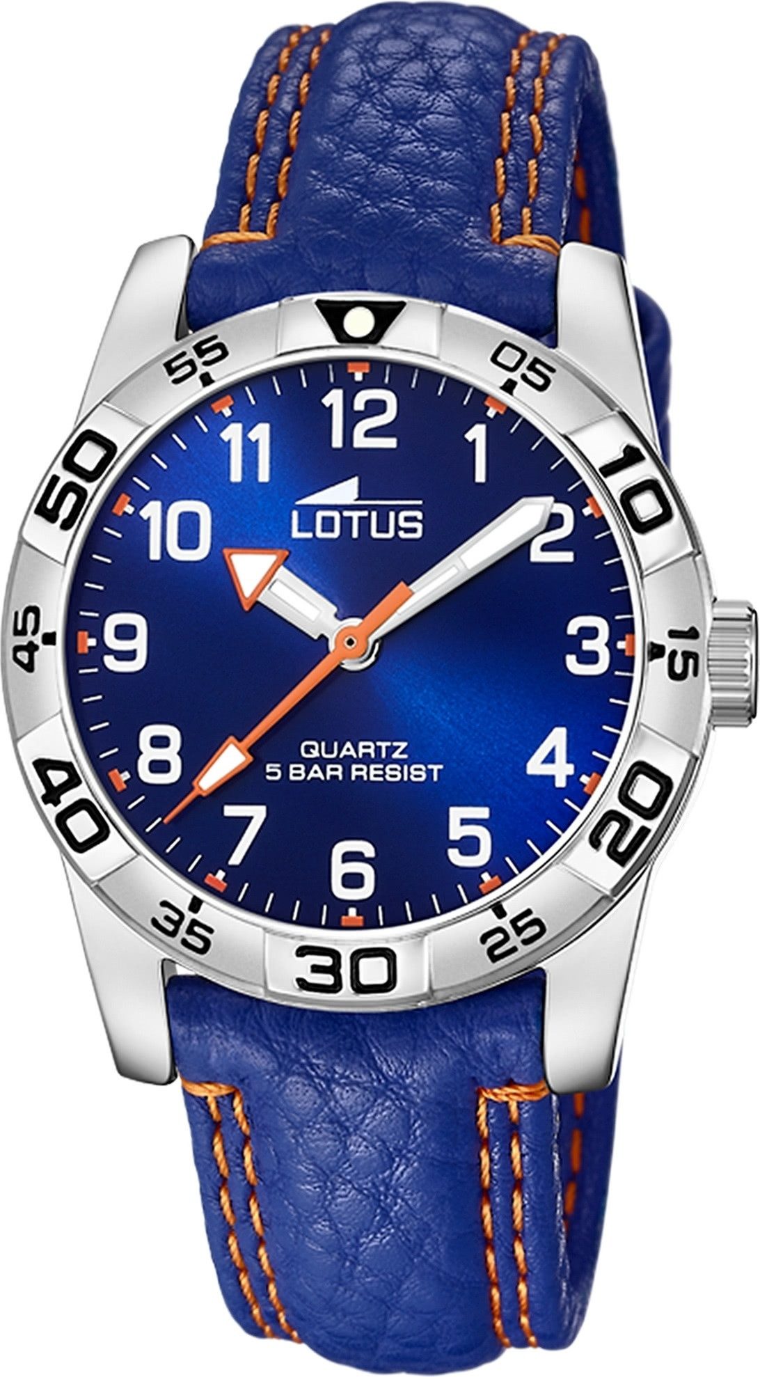 Quarzuhr Lotus Jugenduhr Junior Armbanduhr Leder