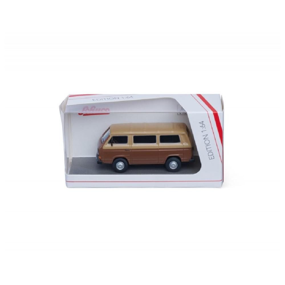 Schuco Modellbausatz VW T3 Bus Braun/Beige / 1:64, Maßstab 1:64