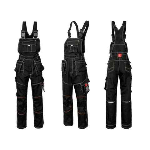 Urgent Arbeitslatzhose Arbeitslatzhose Sicherheitshose Schutzhose Workwear schwarz URGB