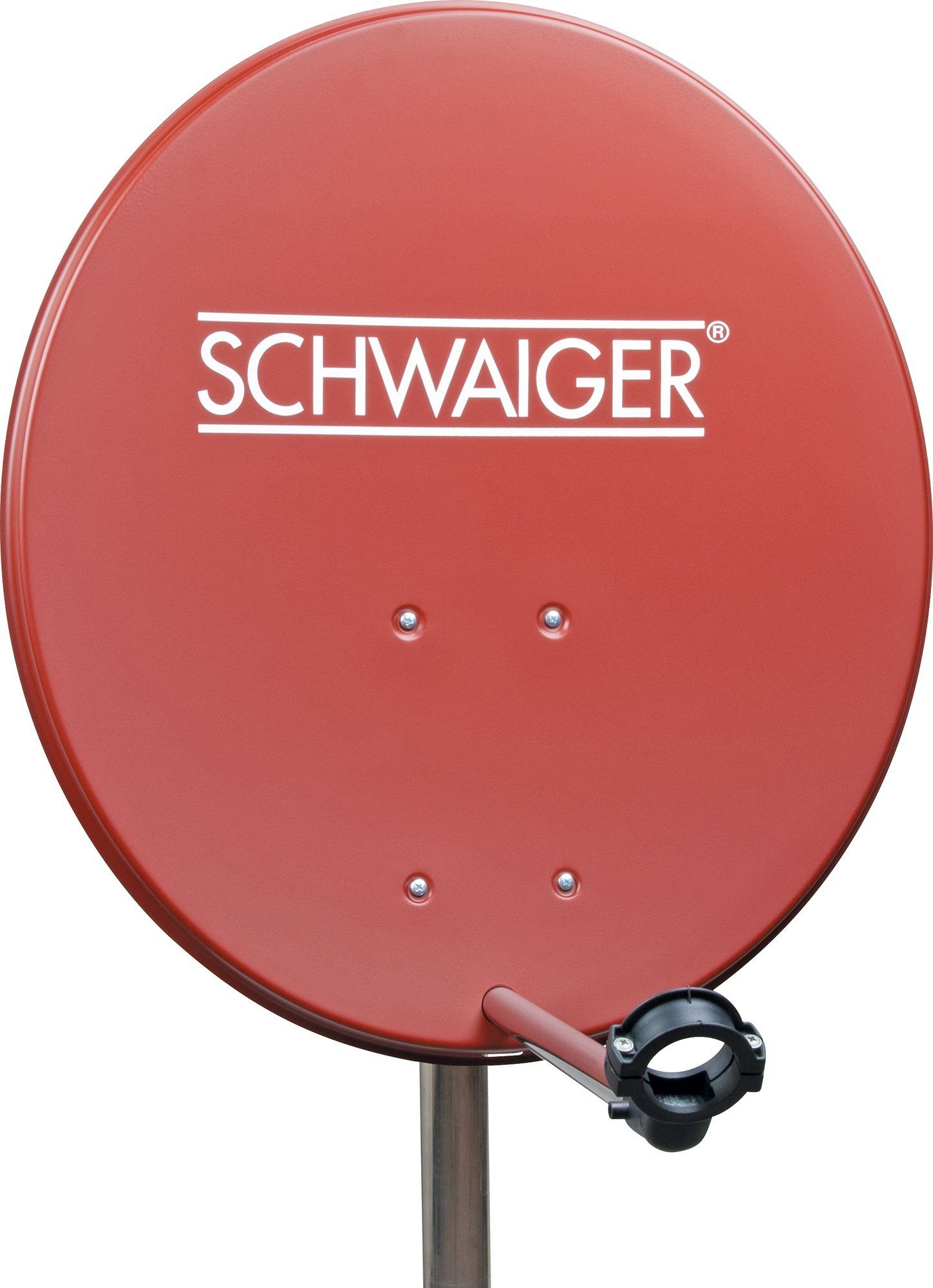 Schwaiger 714142 SAT-Antenne (55 cm, Stahl, ziegelrot)