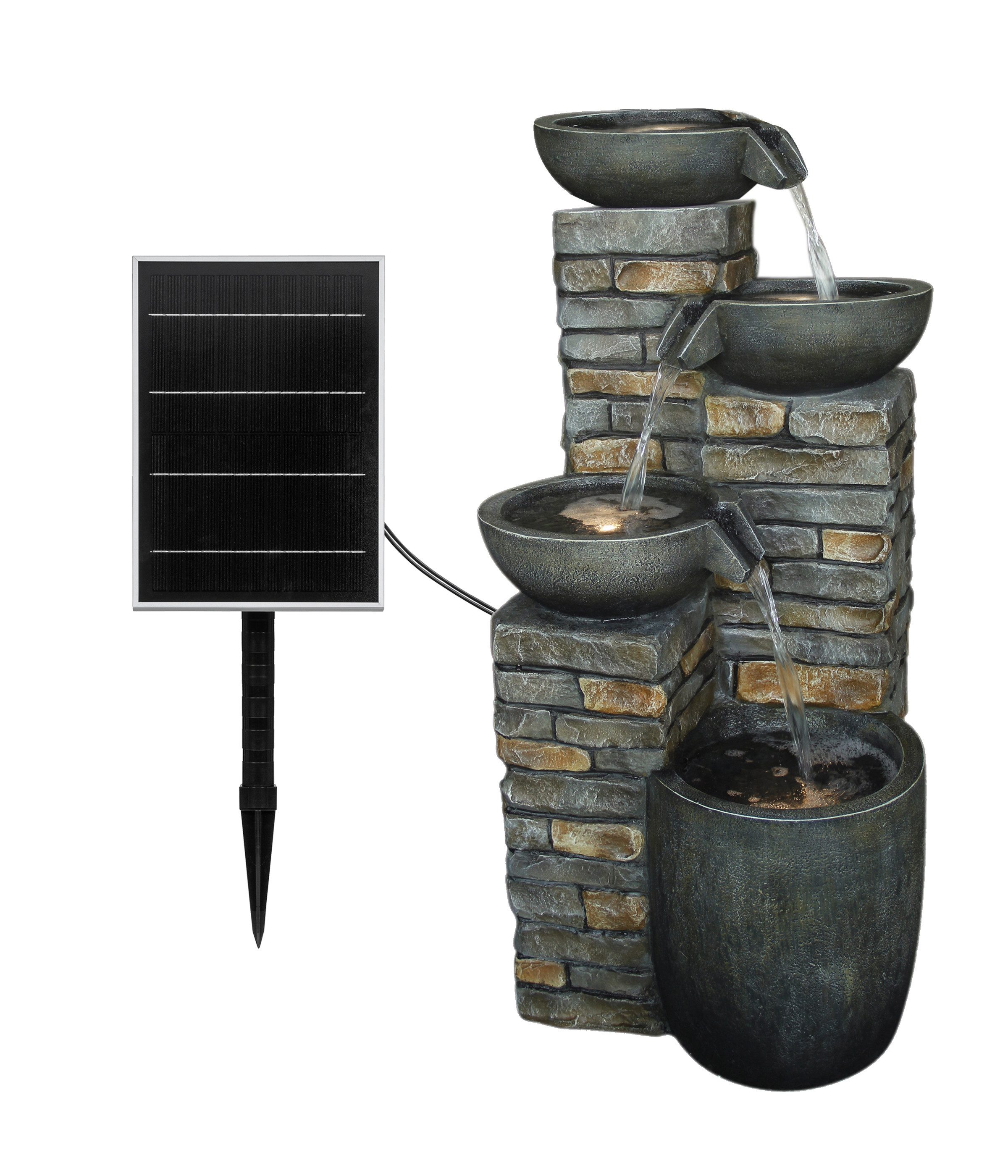 Dehner Gartenbrunnen Mattone, mit LED Beleuchtung, günstig online kaufen