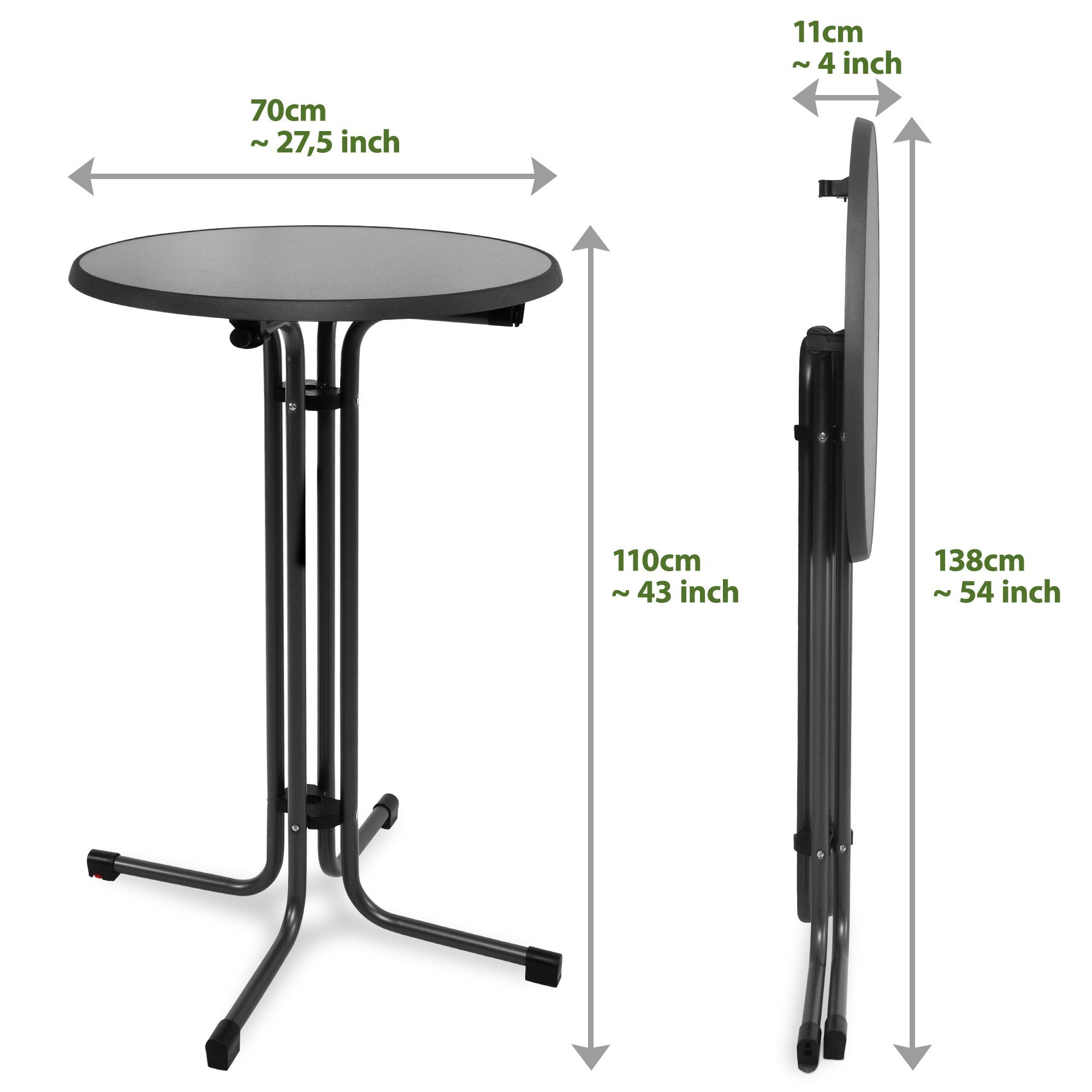Beautissu Stehtisch Sylt, Bistrotisch Gastro klappbar günstig online kaufen