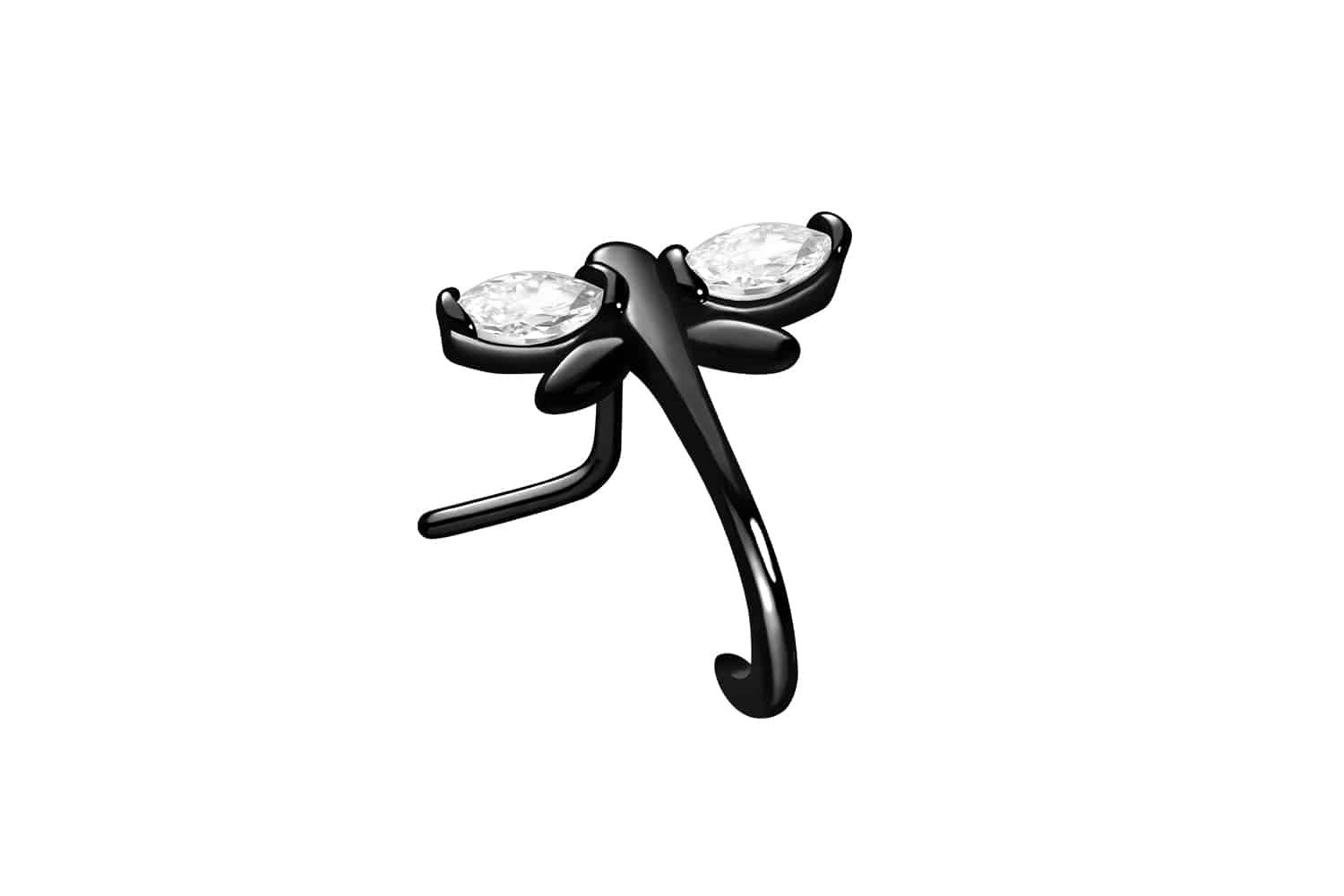 PIERCINGLINE Nasenpiercing Chirurgenstahl Nasenstecker LIBELLE (Nasenstecker, 1-tlg)
