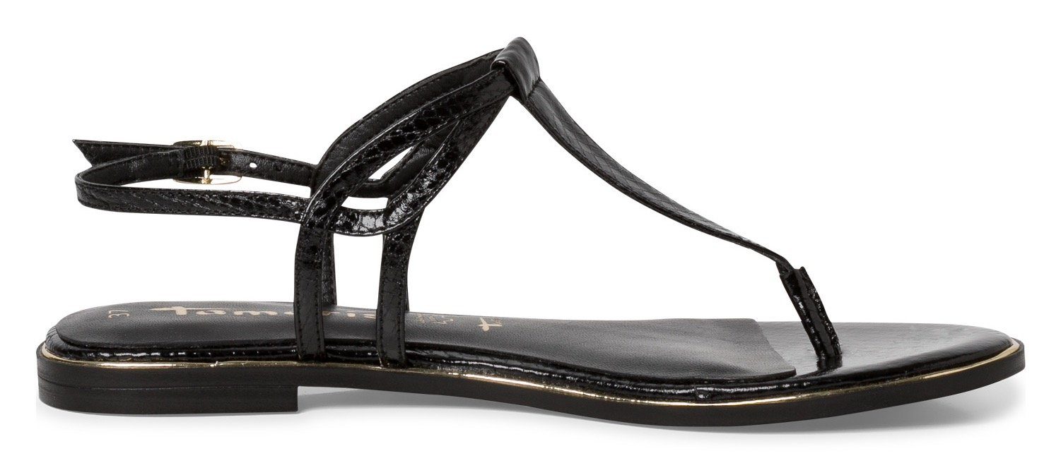 Tamaris Schnallenverschluss schwarz mit Sandale