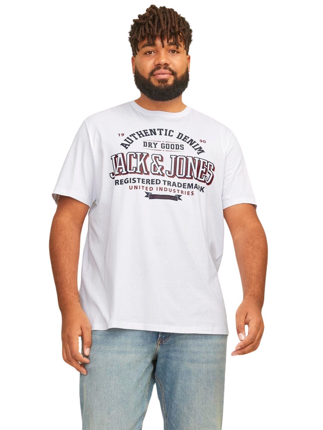 Jack & Jones PlusSize Print-Shirt (2er-Pack) günstig online kaufen