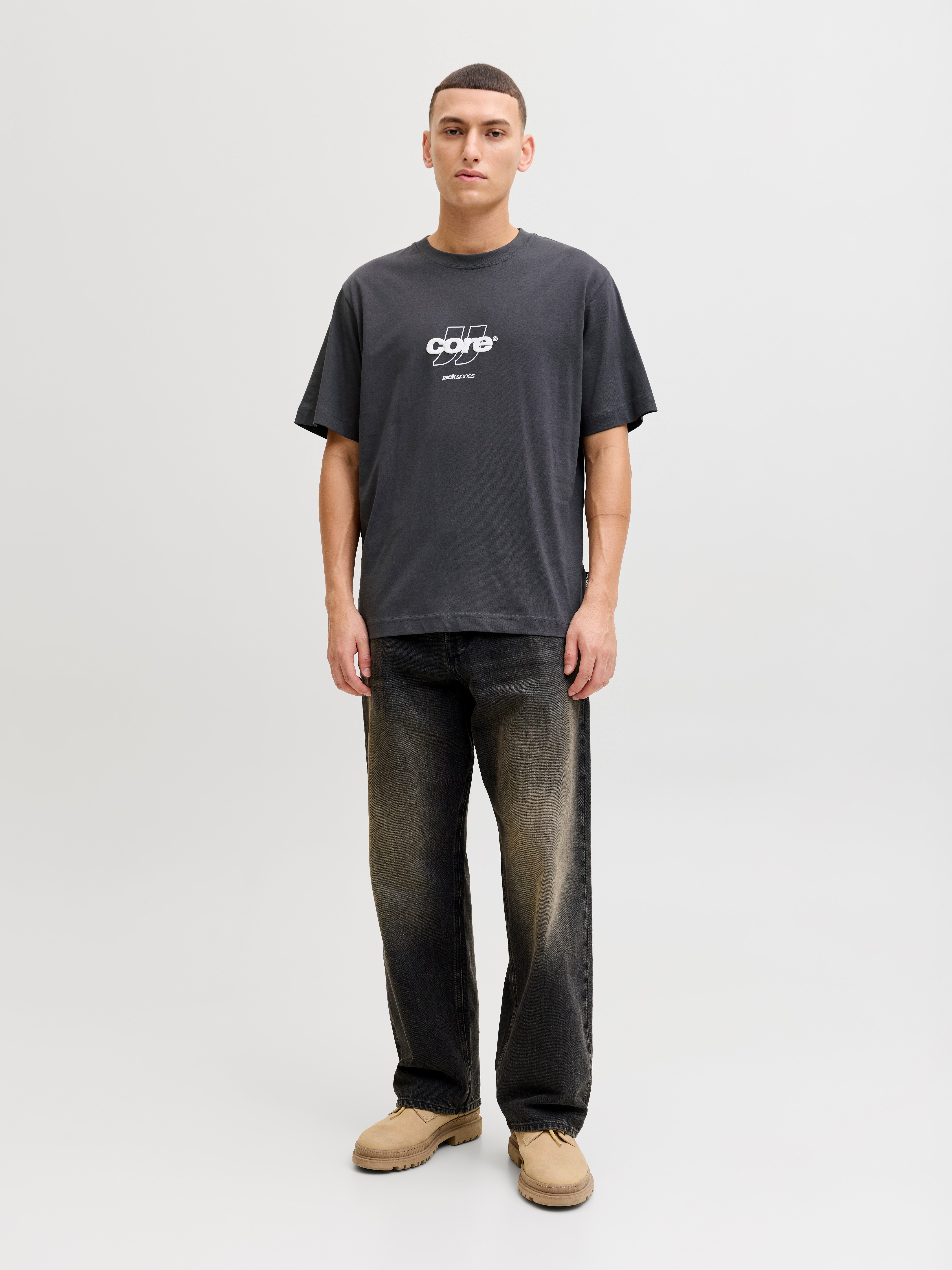 Jack & Jones T-Shirt JCOCLUB FRONT PRINT TEE SS CREW SN mit Print – Bild 4 von 5