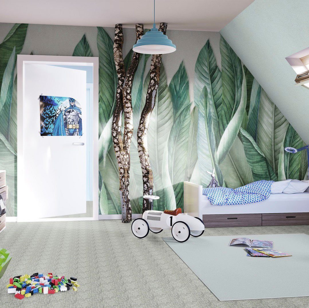Wohnzimmer, Bodenmeister, grau Teppichboden Breite cm 8,5 rechteckig, hell-grün Schlingenteppich mm, Kinderzimmer, Alaska, 200/300/400/500 Höhe: Schlafzimmer,