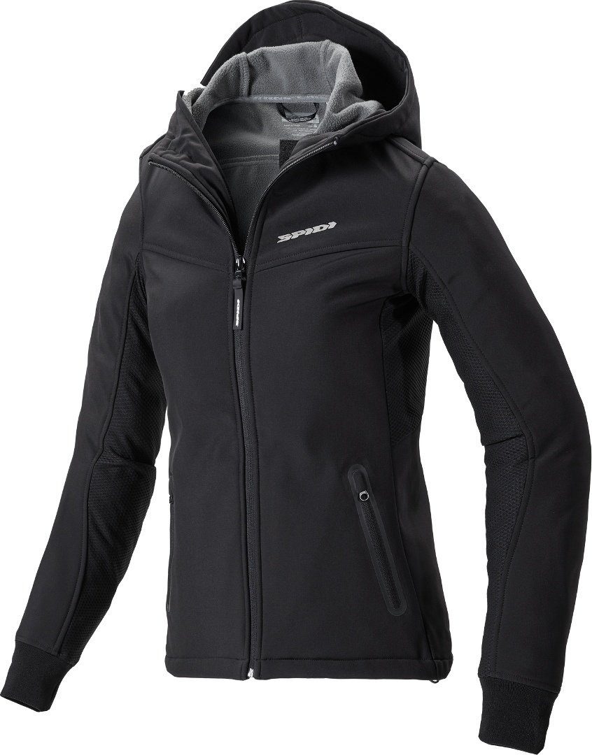 SpiDi Motorradjacke Hoodi Armor Damen Motorrad Textiljacke dehnbar reflektierende abriebfest