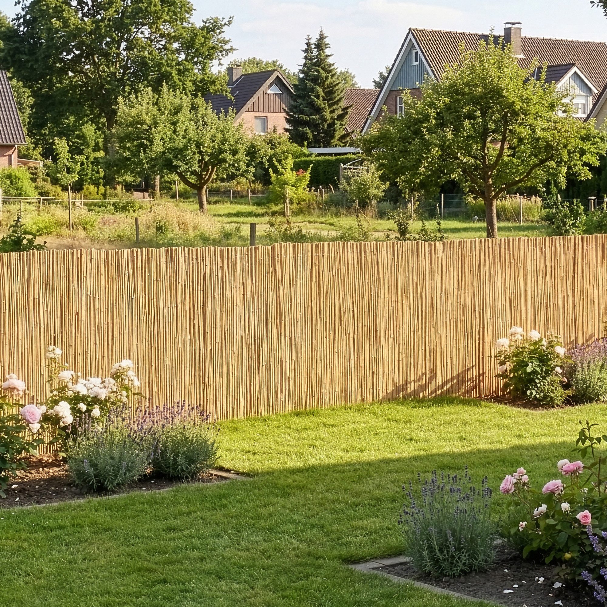 casa.pro Sichtschutzzaunmatten, »Abbateggio« Schilfzaun Natur 90 x 300 cm