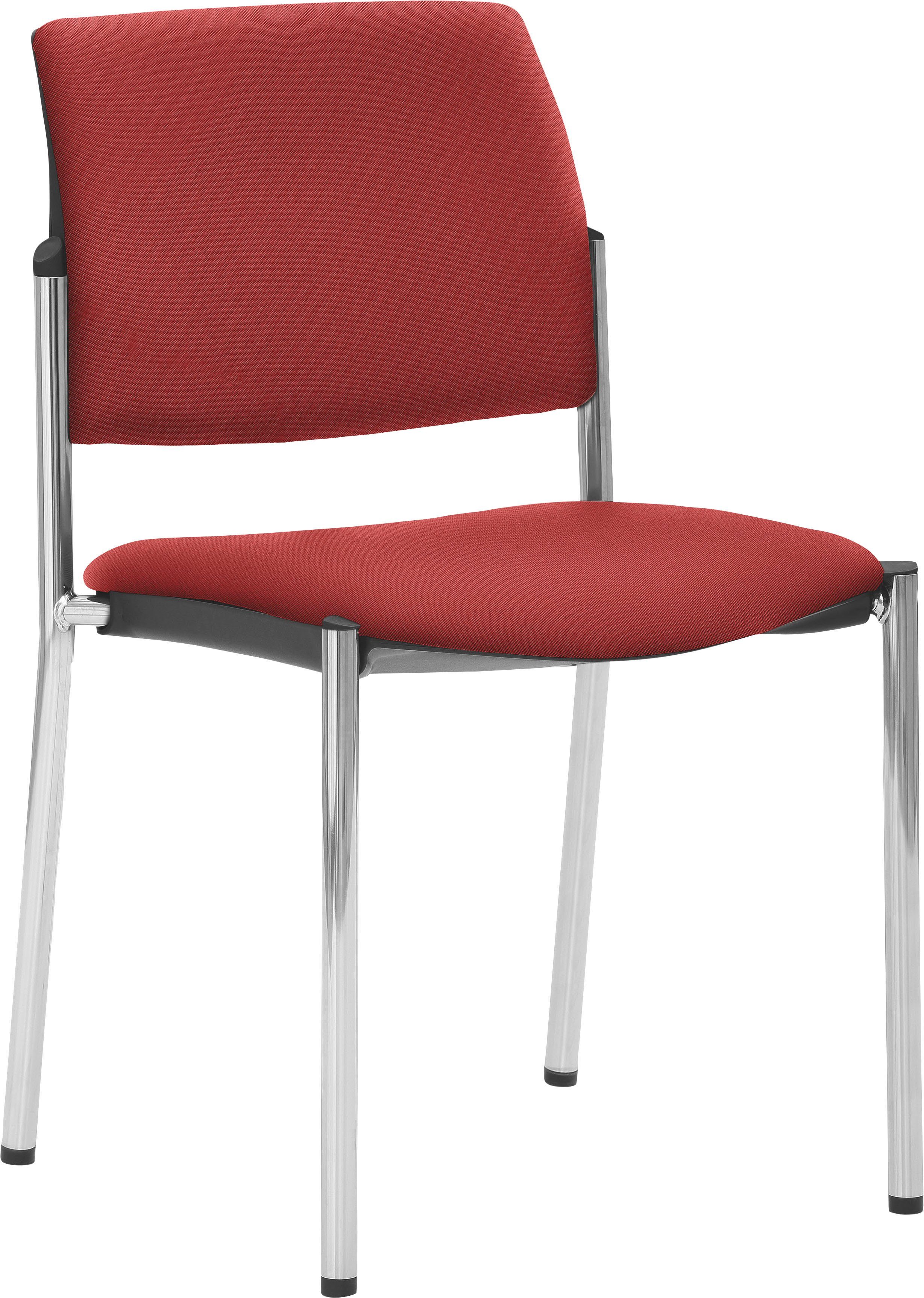 Kirschrot 6 Stück Sitzmöbel | Kirschrot stapelbar bis Mayer 2518, Besucherstuhl