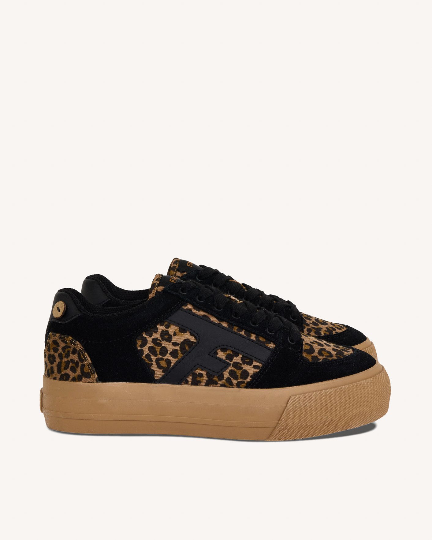 FAGUO Damen-Walnut Platform Tennis Sneaker