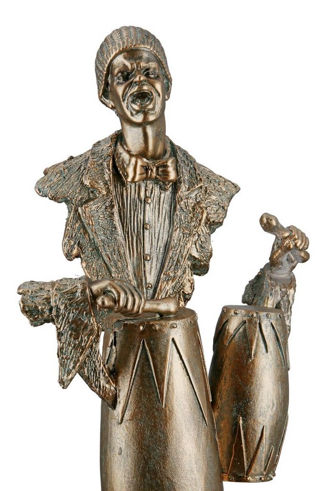 GILDE Dekofigur Skulptur Trommelspieler (1 St), Kategorie: Figuren,  Skulpturen & Statuen