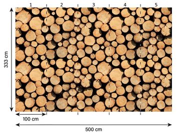 A.S. Création Fototapete A.S. Création XXL 5 Fototapete, Holzstämme, 4m x 2,67m